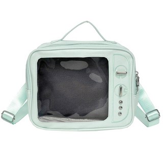 텔레비전 크로스바디 백 사랑스러운 숄더백 핀 디스플레이 백팩 클리어 이타백