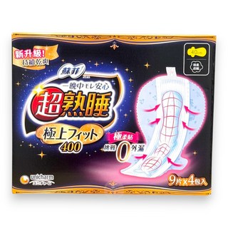 蘇菲 超熟睡極上Fit夜用衛生棉 40公分 9片X4入, 1套, 36片, 夜用
