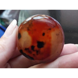 紅白玉瓍 雙色瑪瑙 內潑墨【山水】把玩件 擺件, 1個