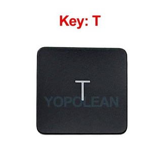 교체용 개별 키 캡 검정색 미국 영국 MacBook Pro/Air A2141 A2251 A2289 A2179 A2337 A2338 A2442 A2485 A2681 A3113, [08] T key, 1개