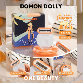 朵夢 小圓點刮毛刀 買1送2刀頭 蘆薈皂頭 五層刮毛器, 1個, 1個裝