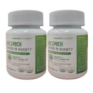 비에날씬 유산균 다이어트 bnr17 식약청인증 / 에이치딜리버리 다이어트 유산균 17 옵션선택, 2개, 60정