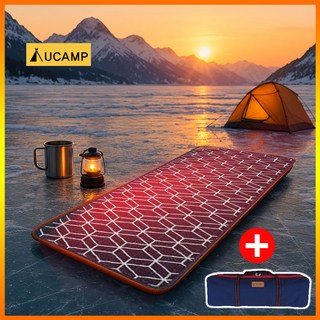 유캠프 DC 12V 전기매트 스마트 탄소 온열 매트 차박 캠핑 차량용 전기장판, 진그레이, 12v USB겸용 60X 170cm