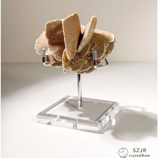 石至晶日 完整高品 綻放花型 內蒙戈壁沙漠玫瑰原礦 DR2 附贈底座 沙漠玫瑰石 原礦擺件