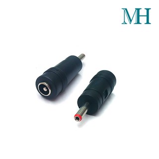 DC 어댑터 젠더 (5.5암-3.5mm숫) 변환 잰더 연결잭 플러그 전원 잭 조립용 제작, 1개