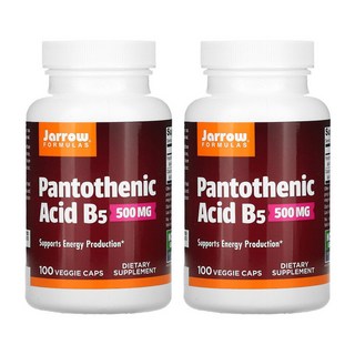 Jarrow FORMULAS 賈羅公式 維他命B5膠囊 500mg, 100顆, 2罐