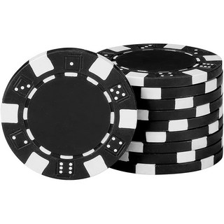 보아미 국제규격 고급 카지노 컬러 포커칩 100p, 블랙100p, 1개