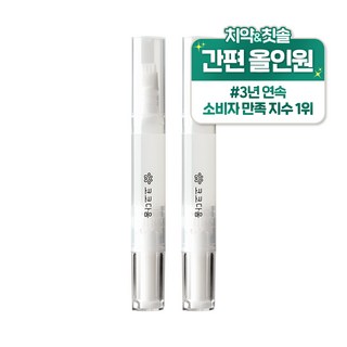 코코다움 치카포카펜 강아지 고양이 치석 입냄새 제거 치약 칫솔 세트, 6g, 2개