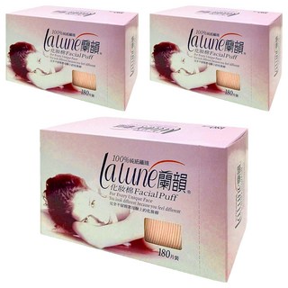 lalune 蘭韻 化妝棉 s200, 180片, 3盒