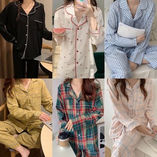 [도매라인] 가격인하* 심플체크 파자마/실내복/잠옷/파자마/사계절/간절기잠옷/상하세트/홈웨어/가을잠옷