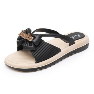 新款兩穿蝴蝶結防滑外穿拖鞋