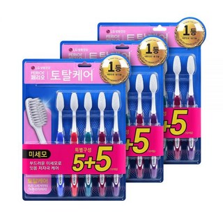 페리오 토탈케어 미세모 칫솔 10입 3개