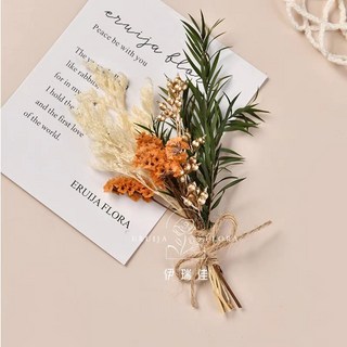 幹花墻面裝飾牆上掛件，高級感真花鬆果樹枝植物標本，背景牆墻飾貼墻, F-06