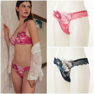 [와코루]살루트 화려한 플라워 모티브 티백팬티[DPT0467T]