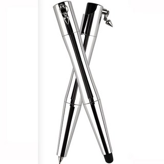 호신용스프레이 QUEEN TOUCH PLUS 알파-실버색(터치펜과 볼펜겸용) 학생 여성 휴대용 호신용품 신변보호 방범용, 1개