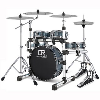 이스턴 코리아 DR 드럼 세트 어쿠스틱 5기통 무소음 겸용 연습용 입문용 추천, 스타블루- 일반 5기통4심벌, 1개