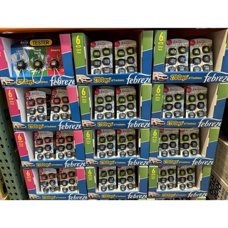 FEBREZE 페브리즈 차량용 방향제클립 2.2ML 6개, 린넨스카이+다우니향, 1개