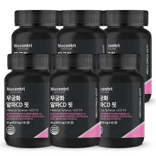 뉴센트리 무궁 알파CD 핏 무궁화 추출물 식약청인증, 6개, 60정
