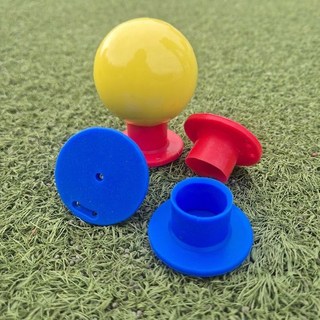 파크골프 티 받침대 고무 볼 거치대 야외 운동용품 골프연습 스포츠용품 레저용, 1개, 블루