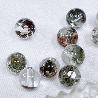 【泰福水晶 Tai Fu】紅綠幽靈5mm散珠 - 天然水晶DIY串珠材料