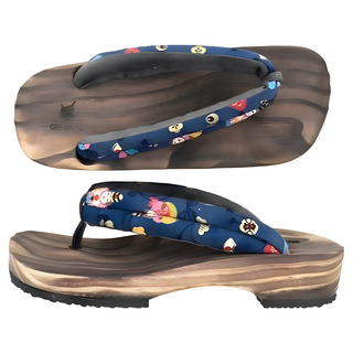 GENERAL人體工學寬帶夾腳木屐鞋 舒適防滑卡通木屐