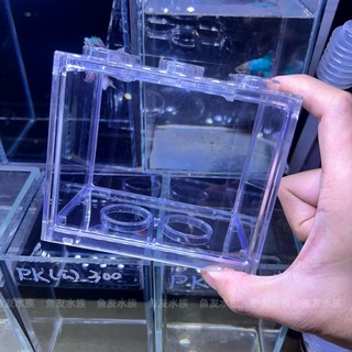 積木鬥魚缸【大 小 粉色 黑色 透明】小型觀賞缸 鬥魚專用缸 自由堆疊 懶人魚缸 壓克力缸 立方缸, 1個, 積木缸(小) 透明