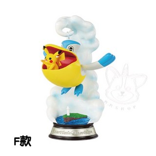 【M.M小舖】現貨 RE-MENT 盒玩 寶可夢桌上鞦韆擺飾P3 基拉祈 木木梟 呆火鱷 全6款, 1個