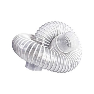 PVC호스 스프링 투명 덕트 집진관 나선호스 자바라 후렉시블, 1개, 34. 화이트 강화 100mmx1.5m