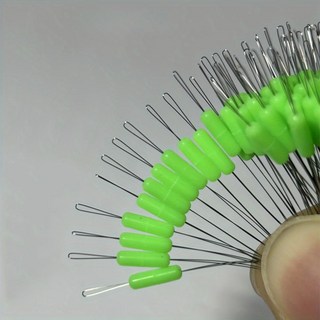 엉킴 방지 실리콘 직선형 낚시 스토퍼 찌 고정 300개입, 1개