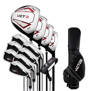 PGM 빅터 남성 여성 골프채 풀세트 스틸 카본 골프클럽 캐디백포함, 남성용 스틸 12P