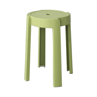 風車椅 圓凳 餐椅 風車圓凳 高腳椅 餐椅 塑膠椅 休閒椅 方凳 椅子, 超取限1張-升級款圓凳【淺綠】高腳, 1件