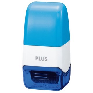 PLUS 普樂士 迷你滾輪個人資料保護章 IS-520CM 個資保護印章 保密印章 亂碼印章, 38-272 藍