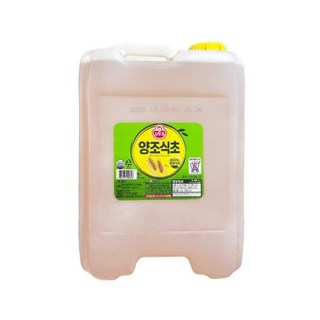 18L 대용량 양조식초 말통 벌크 업소용 납품용 식당 음식점 가게 리필용, 1개