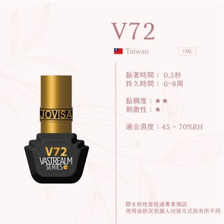 JOVISA 瞬境系列黑膠 - 接睫毛專用黑膠, 1個, 瞬境系列黑膠 - V72 - 7ML