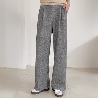 비오라 여성 정장 바지 스판 슬렉스 세미와이드 팬츠