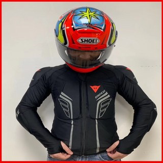 摩托車騎行服夏季越野護甲衣透氣防摔軟甲衣機車盔甲護具四季男女防摔衣, 黑色,M