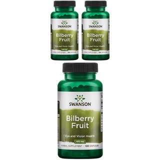 Swanson 斯旺森 山桑子膠囊 470mg, 100顆, 3罐