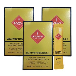 그레인온 골드 카무트 브랜드밀 효소G 30p, 60g, 3개