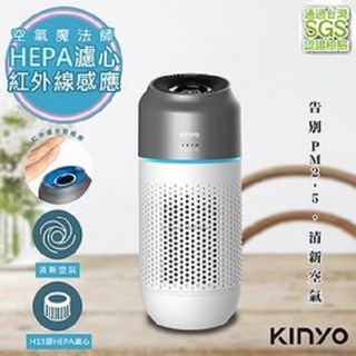 KINYO 手揮式感應空氣清淨機AO-207 USB供電 紅外線感應 室內/車用, AO-207-1 HEPA濾心(1入), AO-207