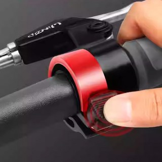 1/2p 맑은소리 Q벨 자전거 미니 벨 링벨 라이딩 따릉이 경적 차임벨, 1개, 레드