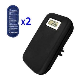 인슐린보냉쿨러 휴대용 외출 약 주사 보관 파우치 백, 대형 업그레이드 A, 1개, 기본 색상