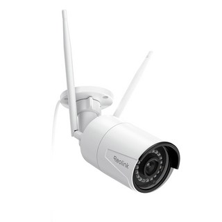 REOLINK 플러그인 실외 스마트 야간 홈 방수 - 투시 IP67 카메라 WiFi 모션 감지 5MP 보안 듀얼 RLC-510WA 2.4/5GHz 밴드 보안을 HD 유선, White