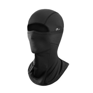 冰絲全面罩巴拉克拉法帽防曬夏季摩托車自行車罩圍巾透氣頭飾面罩, 1個, 007-1黑色
