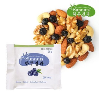 하루견과 블루베리 믹스넛, 25g, 50개