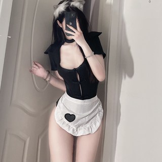 Dearshop蒂兒 前後兩穿女僕連體衣 Q433 性感角色扮演服裝，居家情趣睡衣