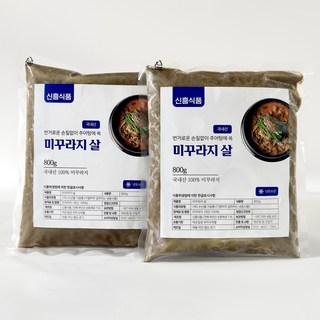 무항생제 미꾸라지 삶아갈은 미꾸라지살 2팩 추어탕용, 손질된 미꾸라지 살 800g, 2개