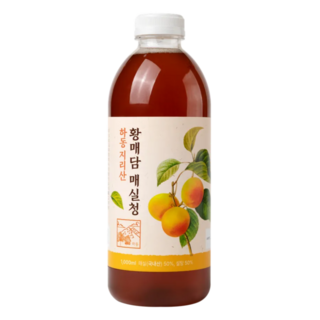 황매실청 하동 지리산 황매담 숙성 발효액 3년숙성, 2개, 1L