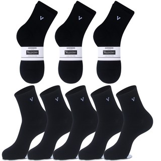 발렌티노크리스티 중목 양말 20켤레 무지 캐쥬얼 면양말