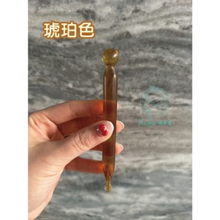 美容院專用樹脂蜜蠟撥筋棒，臉部眼部經絡按摩棒，SPA按摩工具，舒緩肌膚，改善循環, 1個, 琥珀色, 琥珀色