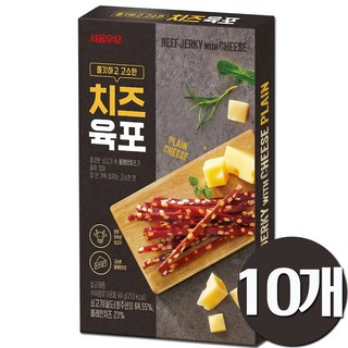 치즈육포, 60g, 10개